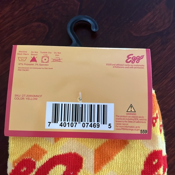 Men’s EGGO crew  socks - Picture 4 of 4